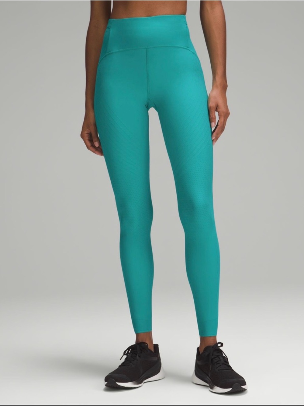 Lululemon SenseKnit Running High-Rise Tight 28" • Thermal Green • Sz 6